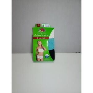 Fruit Of TheLoom Women's 3 Pair Boy Shorts Cotton Stretch Underwear Panties 8 XL